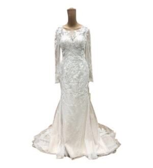 Melissa Sweet Lace Long Sleeve Wedding Dress Size 6